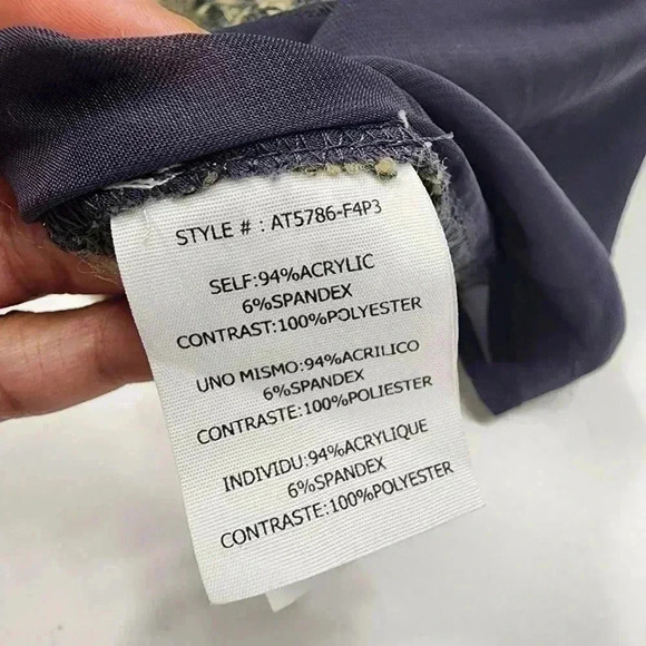 Anthropologie Areve Scoop Neck 3/4 Sleeve Knit  Sweater Flare Bottom Women's S - Picture 5 of 10